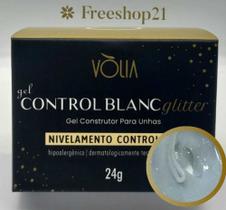 Gel LED/UV Contrtol Blanc C/ Glitter - Vòlia 24g