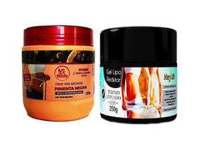 Gel Lipo Redutor + Creme Pimenta Negra Rhenuks