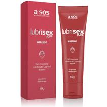 Gel Lubrificante Beijável Aquece Lubrisex Morango Hot - 60g Gel Lubrificante Beijável Aquece Lubrisex Morango Hot - 60g