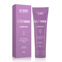 Gel Lubrificante Beijável Lubrisex Algodão Doce - 60g