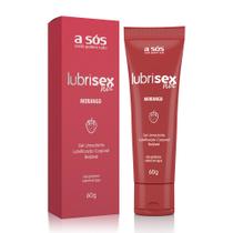 Gel Lubrificante Beijável Lubrisex Morango Hot - 60 g