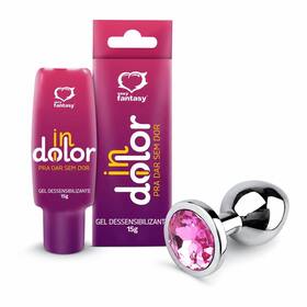 Gel Lubrificante Dessensibilizante Anal Sem Dor Plug Neutro - Sexy Fantasy Gel Lubrificante Dessensibilizante Anal Sem Dor Plug Neutro - Sexy Fantasy