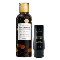 Gel Lubrificante Intense + Óleo de Massagem Beijável Mel Exótico