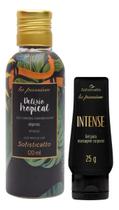 Gel Lubrificante Intense + Óleo para Massagem Sensual Delírio Tropical Pêssego Gel Lubrificante Intense + Óleo para Massagem Sensual Delírio Tropical Pêssego