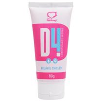 Gel Lubrificante Íntimo Beijável D4 60g Sabor, Conforto e Sensualidade Para Seus Momentos a Dois