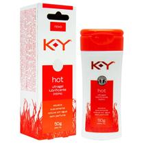 Gel Lubrificante Íntimo Hot K-Y Ky Aquece - 50G