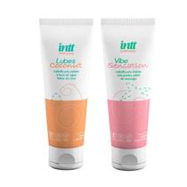 Gel Lubrificantes íntimo Deslizante Coconut e Morango KIT 2