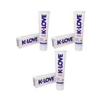 Gel Lubruficante Intimo Fashion Klove 50G - Kit Com 3Un