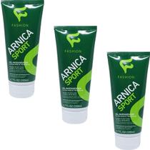Gel Massageador Fashion Arnica Sport Bisnaga 200ml Kit 3 Unidades
