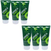 Gel Massageador Fashion Arnica Sport Bisnaga 200ml Kit 6 Unidades
