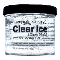 Gel modelador Ampro Pro Styl Clear Ice 946 ml vegano 32 onças