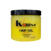 Gel modelador de cabelo KALIVE 473 ml Strong-Hold Light Shine Masculino