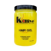 Gel modelador de cabelo KALIVE 960 ml Strong-Hold Light Shine Masculino