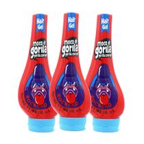 Gel Modelador de Cabelo Moco de Gorila Explosive Rocker - 3 Unidades de 350ml