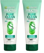 Gel modelador Garnier Fructis Style Pure Clean 200 ml (pacote com 2)