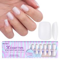 Gel Nail Tips btartboxnails XS Short Square Milky White