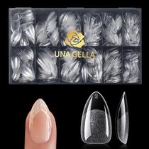 Gel Nail Tips UNA GELLA Short Ammond Shape 600 unidades com caixa