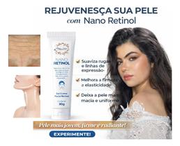 Gel Nano Retinol Suaviza Rugas Pescoço Rosto 30g
