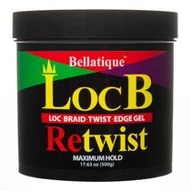 Gel para cabelo BELLATIQUE Loc B Retwist 500 g Fixação Máxima