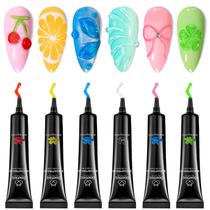 Gel para esculpir unhas, besouros, gel 3D para arte de unhas, 6 cores Gel para esculpir unhas, besouros, gel 3D para arte de unhas, 6 cores