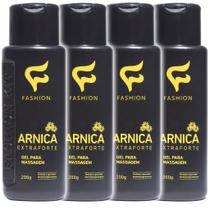 Gel para Massagem Arnica Extra Forte 200g Fashion Kit 4 Frascos Gel para Massagem Arnica Extra Forte 200g Fashion Kit 4 Frascos
