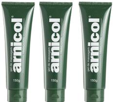 GEL PARA MASSAGEM ARNICOL TRADICIONAL 150gr DEMAZON KIT 03 UNID.