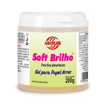 Gel para Papel de Arroz Soft Brilho 200g - 01 unidade - Arcolor Gel para Papel de Arroz Soft Brilho 200g - 01 unidade - Arcolor