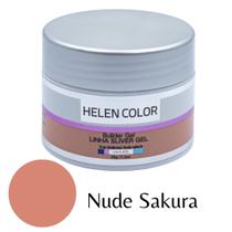 Gel para Unhas de Gel Helen Color Silver Fibra de Vidro - Nude Sakura 20g
