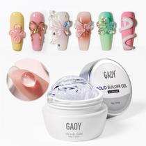 Gel para Unhas GAOY Transparente 3D Esculpido Sólido 15g