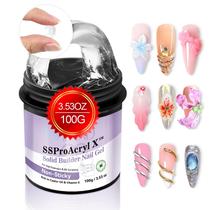 Gel para unhas SAVILAND SSProAcryl X Solid Builder 100g com óleo de rícino Gel para unhas SAVILAND SSProAcryl X Solid Builder 100g com óleo de rícino