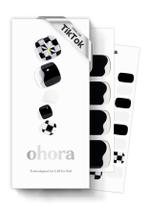 Gel Pedi Strips Sohora Semi Curred P Checkmate preto/branco