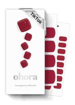 Gel Pedi Strips Sohora Semi Curred PP Tint Borgonha com acessórios Gel Pedi Strips Sohora Semi Curred PP Tint Borgonha com acessórios
