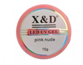 Gel Pink Nude Led Uv X&D 15G Para Unhas Gel E Acrigel