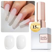 Gel Polish Double Rhythm Translúcido - 15ml - Branco Leitoso