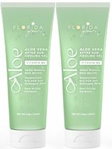 Gel pós-sol Florida Glow Aloe Vera 98% puro, pacote com 2 unidades - Florida Salt Scrubs