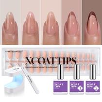 Gel Press On French Nails Btartbox Nails XCOATTIPS Skin Tons