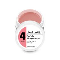 Gel Real Love 4 Nude Linha Light 15ml Led/UV