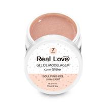 Gel Real Love com Glitter Sculping Gel Led/uv - 15 ml