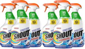 Gel removedor de manchas para roupa SHOUT 650 ml, spray, pacote com 6 Gel removedor de manchas para roupa SHOUT 650 ml, spray, pacote com 6