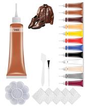 Gel Reparador de Couro Fiopet 20ml Kit para Assento de Carro e Sofá