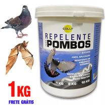 Gel Repelente Pombo Morcegos Insetos 1kg Espanta Repele Pombo Atóxico Uso Externo Inibe Pouso
