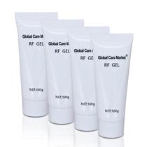 Gel RF Global Care Market, pacote com 4, 100g, para microcorrente facial Gel RF Global Care Market, pacote com 4, 100g, para microcorrente facial