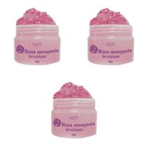 Gel Rosa Mosqueta Limpa E Esfolia 3 Unidades