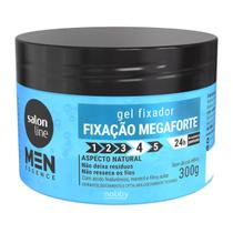 Gel Salon Line Fixador Fixação Mega Forte Men 300g