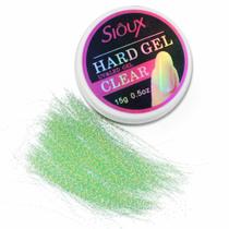 Gel sioux uv+led hard control clear 15ml + fibra neon verde