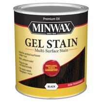 Gel Stain Minwax para superfícies interiores de madeira 946 ml preto