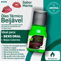 Gel térmico beijável para sexo oral e massagem hot ou ice 15ml la pimienta (varios sabores) sex shop