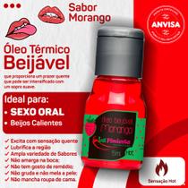 Gel térmico beijável para sexo oral e massagem hot ou ice 15ml la pimienta (varios sabores) sex shop