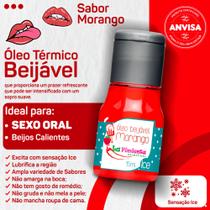 Gel térmico beijável para sexo oral e massagem hot ou ice 15ml la pimienta (varios sabores) sex shop