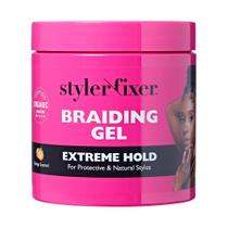 Gel trançado vermelho da Kiss Extreme Hold Styler Fixer 960 ml